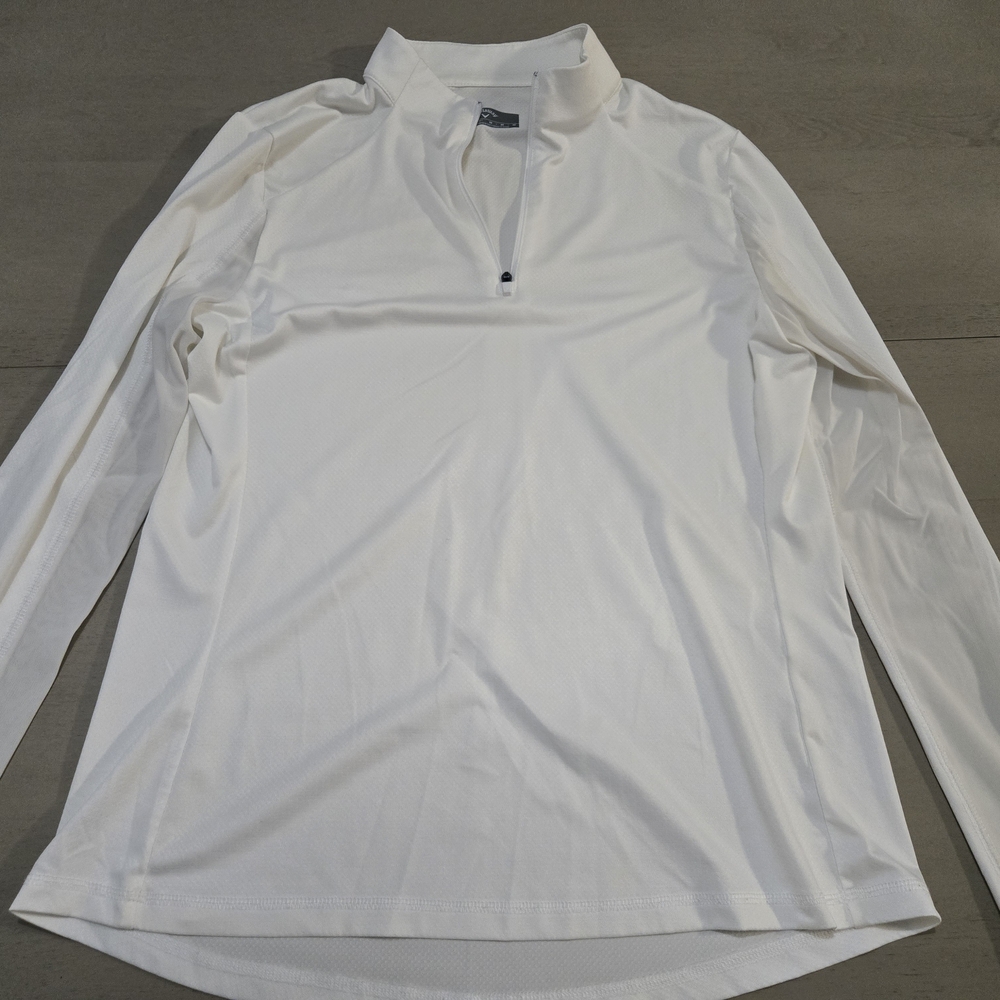 ​Callaway Weather Series Women’s Sun Protection 1/4 Zip Pullover - White - M